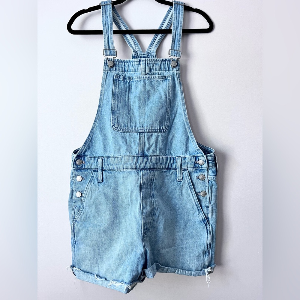 Madewell Adirondack Short Overalls in Phillips Wash Size 30